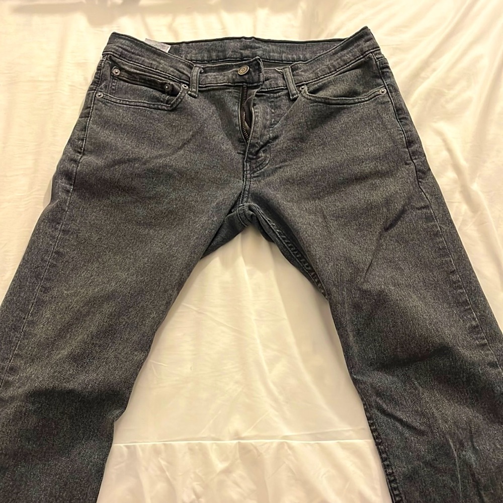 Mens slim jeans dark gray - 32/32